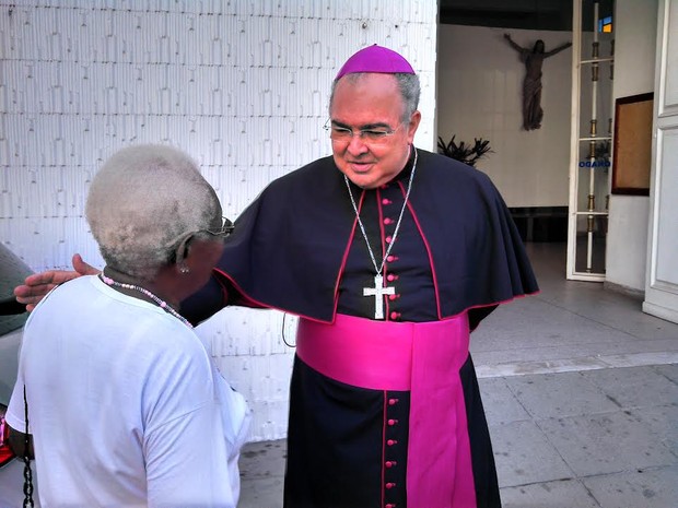 Papa Francisco anuncia Dom Orani Tempesta como cardeal (Foto: Matheus Giffoni/G1) Papa Francisco anuncia Dom Orani Tempesta como cardeal (Foto: Matheus Giffoni/G1)