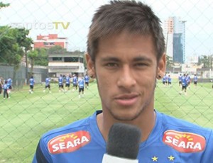 Neymar chama torcedores para Santos Run (Foto: Reprodução/Santos TV)