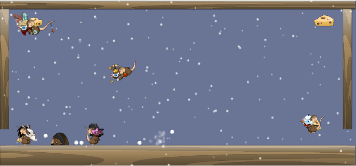 Divirta-se com as bolas de neve em Transformice (Foto: Reprodução)