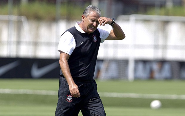 Tite no treino do Corinthians (Foto: Daniel Augusto Jr. / Ag. Corinthians)