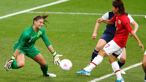 Hope Solo, EUA x Japão, Futebol Masculino (Foto: Agência Reuters)