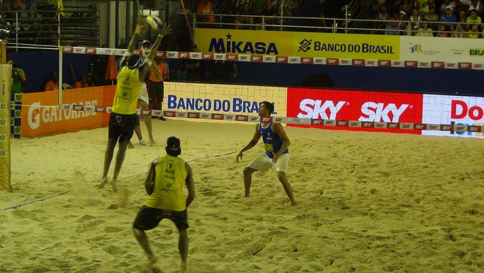 Circuito Mundial vôlei de praia pedro e evandro (Foto: Viviane Leão/GloboEsporte.com)