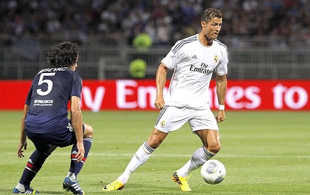 Cristiano Ronaldo jogo Lyon e Real Madrid (Foto: AP)