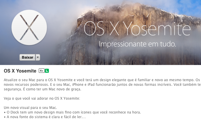 Acesse a App Store e baixe o OS X Yosemite (Foto: Reprodução/Helito Bijora)