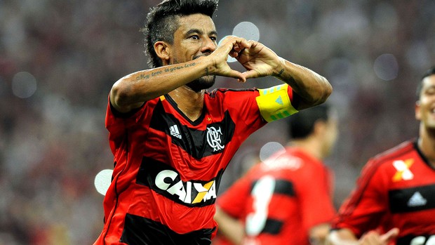 Leo Moura comemoração gol Flamengo e Botafogo Copa do Brasil (Foto: Alexandre Vidal / Fla Imagem)