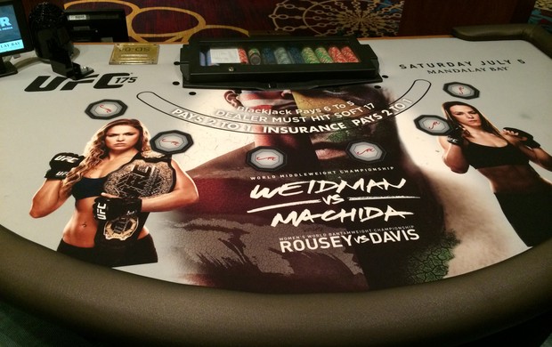 Propaganda UFC 175 cassino Las Vegas (Foto: Ivan Raupp)