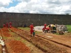 Detentos trabalham em obras de melhorias no Presídio de Araxá