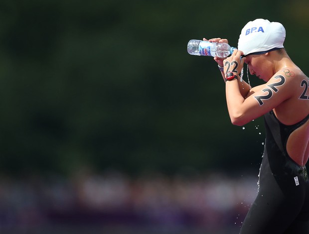 poliana okimoto maratona aquática londres 2012 (Foto: Satiro Sodré / Agif)