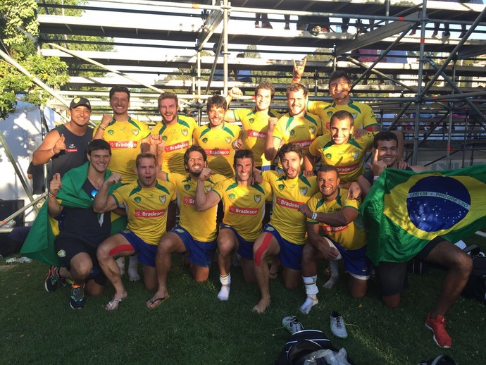 Brasil fatura vice inédito e garante vaga em torneio de acesso à elite do rúgbi mundial (Foto: Divulgação/CBRu) Brasil fatura vice inédito e garante vaga em torneio de acesso à elite do rúgbi mundial (Foto: Divulgação/CBRu)