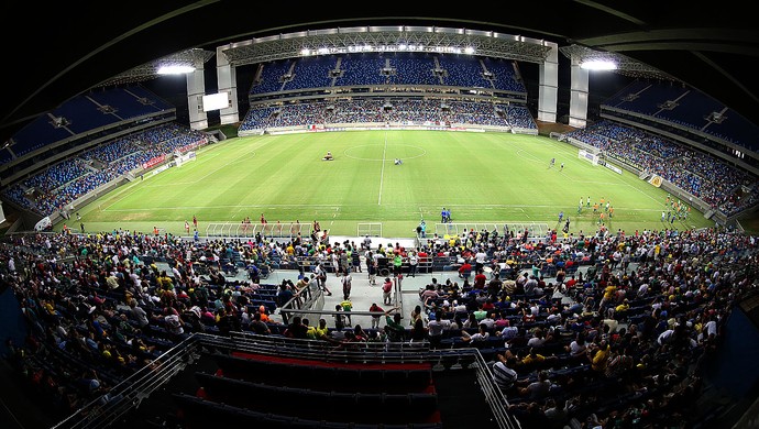 Gramado Arena Pantanal na rodada dupla 03.08 (Foto: Lenine Martins/Secom-MT)