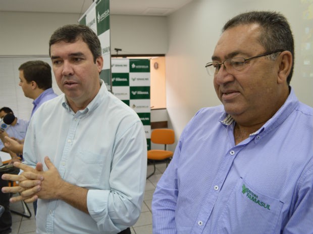 Eduardo Riedel (esquerda) será substituído por Nilton Pickler (direita) na presidência da Famasul (Foto: Anderson Viegas/Do Agrodebate)