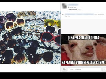 Imagens de rede social de jovem foram reproduzidas para cobrar dvida (Foto: Facebook/Reproduo)