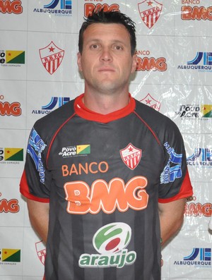 Goleiro Vanderlei e lateral-esquerdo Xaro, no Rio Branco (Foto: Manoel Façanha/Arquivo Pessoal)