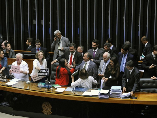 Tumulto em discussão sobre projeto faz Câmara suspender sessão (Foto: Luis Macedo / Câmara dos Deputados)