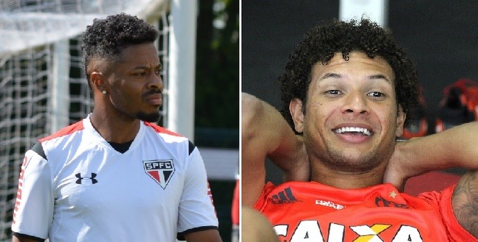 Montagem William Arão e Michel Bastos (Foto: Reprodução SporTV)