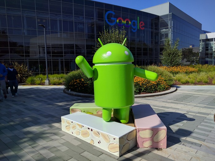 Estátua do Android Nougat na sede do Google (Foto: Divulgação/Google)