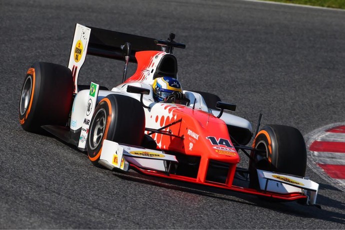 Sergio Sette Câmara no primeiro treino para a F2 (Foto: Sebastiaan Rozendaal) Sergio Sette Câmara no primeiro treino para a F2 (Foto: Sebastiaan Rozendaal)