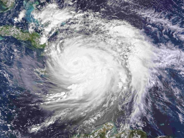 Imagem de satélite da Nasa mostra o furacão Matthew nesta quinta-feira (6) (Foto: NASA/Handout via REUTERS)