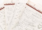 Manuscrito de 'Like a rolling stone', de Bob Dylan, será leiloado (AP Foto/Sotheby’s)