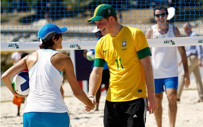 vôlei príncipe harry aterro do flamengo (Foto: André Lessa / Agência Estado)