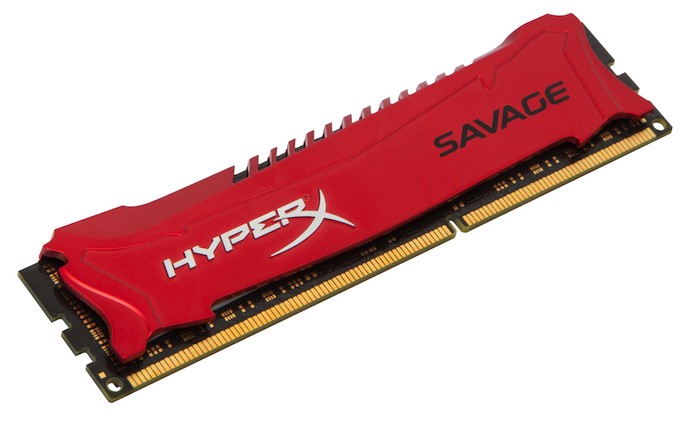 As memórias HyperX Savage tem acabamento em alumínio vermelho (Foto: Divulgação/Kingston)