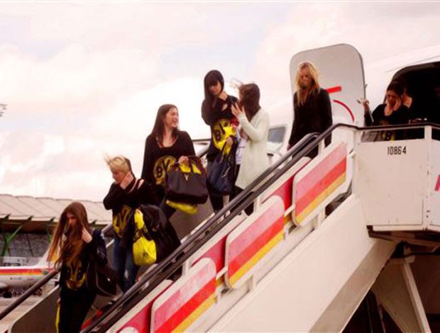 Mulheres jogadores Borussia Dortmund (Foto: AP)
