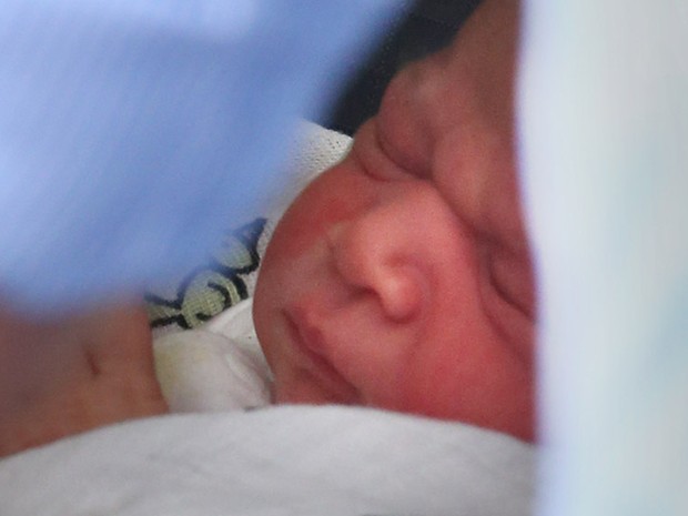 Close do rosto do bebê real (Foto: Peter Macdiarmid/Getty Images)