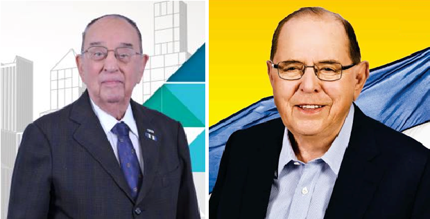 Os candidatos nonagenários Délio Velloso (PRB) e Camilo Cola (PMDB) concorrem ao cargo de deputado federal (Foto: Divulgação)