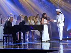 Pai e filha: Carlinhos Brown canta com Clara Buarque na Final do The Voice
