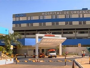 Fachada do Hospital de Urgências de Goiânia, Hugo (Foto: Reprodução/TV Anhanguera)