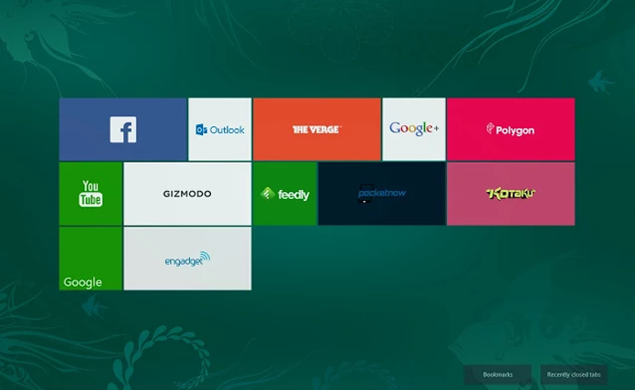 Visual do Windows 8 pode ser reproduzido com extensão (foto: Reprodução/Modern New Tab)