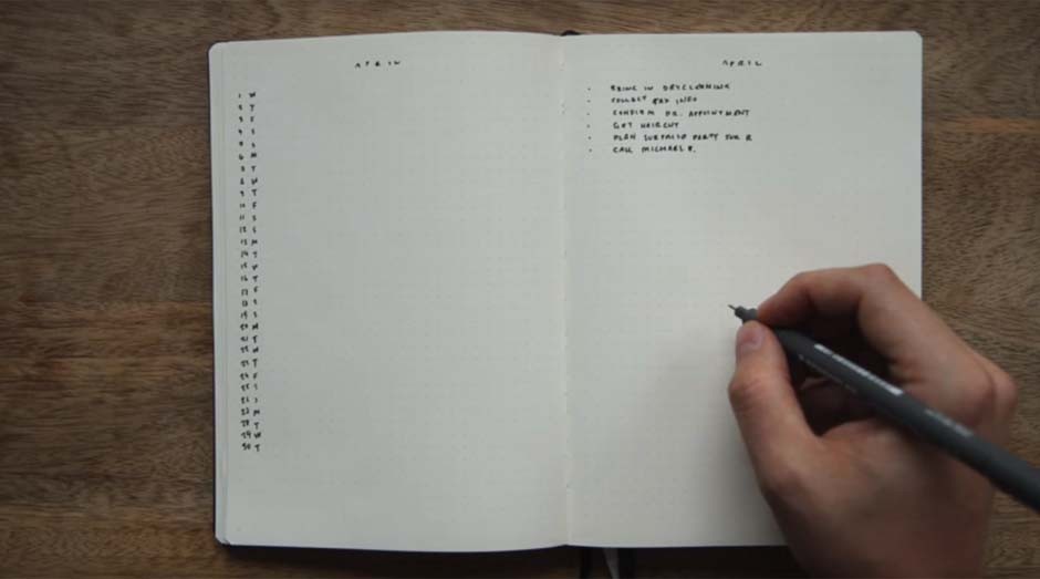 O método perfeito envolve ‘lista de tarefas diárias’ e ‘calendário mensal’  (Foto: Reprodução)