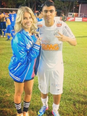 Gabriel Barbosa Gabigol Karina Bacchi Instagram Santos (Foto: Reprodução / Instagram)