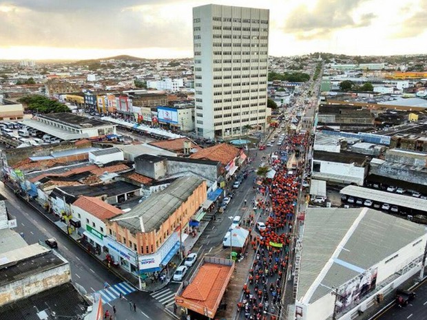 Cortejo é realizado em Aracaju  (Foto: Ricardo Pinho)