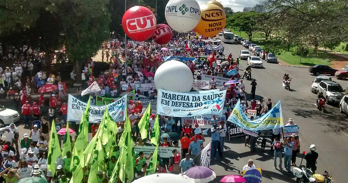 G Em Ato Pelo Sus Grupo Fecha Faixas Na Esplanada Dos Minist Rios