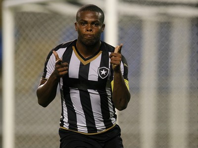 Vinicius Tanque Botafogo gol em cima do Flamengo (Foto: Vitor Silva / SSPress)
