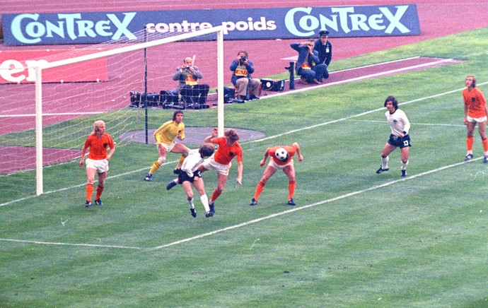 Alemanha X Holanda durante a final da Copa de 1974