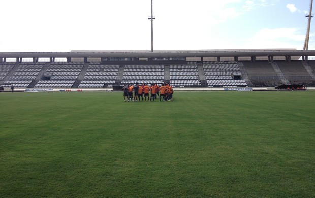 Treino do CRB no Rei Pelé (Foto: Henrique Pereira/ Globoesporte.com)