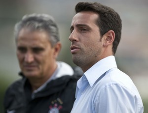 Tite e Edu Gaspar (Foto: Daniel Augusto Jr. / Agncia Corinthians)