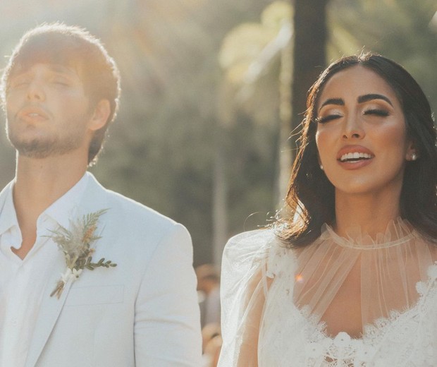 Jade Seba e Bruno Guedes: Casamento ao ar livre foi celebrado no dia 23 de janeiro (Foto: Reprodução/Instagram)