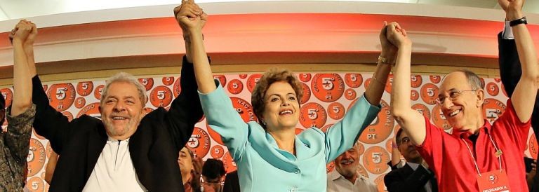 Lula, Dilma e Rui Falcão (Foto: Ricardo Stuckert )