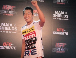 Dong Hyun Kim Treino Aberto UFC Barueri (Foto: Rodrigo Malinverni)