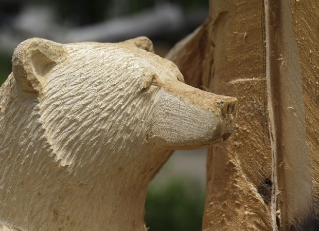 Artista americano ganhou fama por obras feitas em madeira, que se destacam por seus detalhes (Foto: Mike Groll/AP)