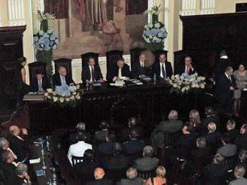 Cerimônia de posse ocorreu no Palácio da Justiça, Centro do Recife (Foto: Alexandre Morais / G1)