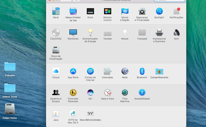 Escolha o iCloud nas preferências do Mac (Foto: Reprodução/Felipe Vinha)