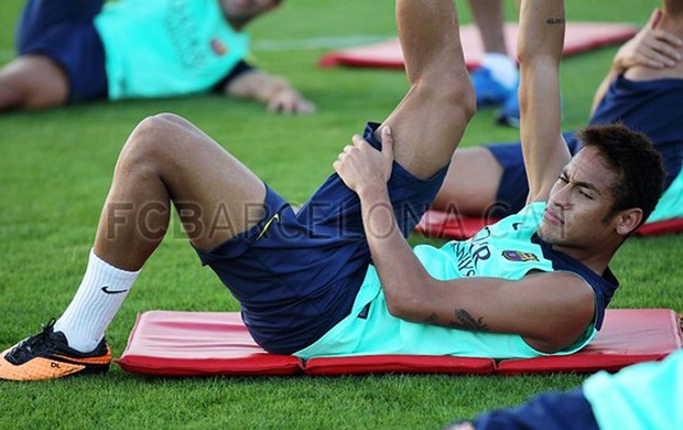 Neymar treino 1 (Foto: Fc Barcelona)