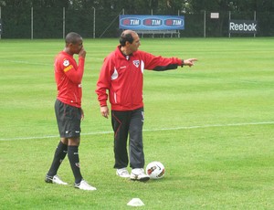 Wellington treino São Paulo (Foto: Reprodução)