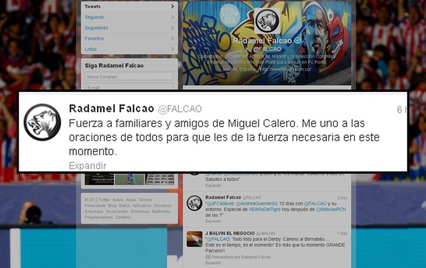 Miguel Calero twitter falcão garcia (Foto: Getty Images)