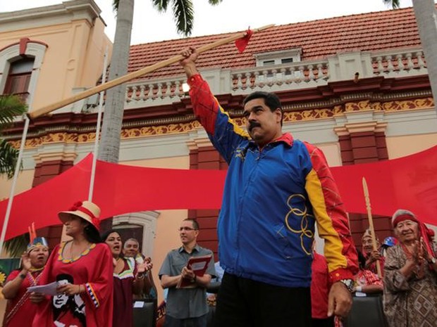 Oposição venezuelana espera que as autoridades eleitorais divulguem nesta terça-feira (7) um mapa do caminho para o referendo revogatório contra o presidente Nicolás Maduro (Foto: Palácio de Miraflores/Divulgação/Reuters)