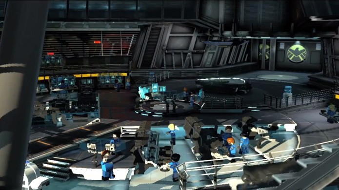 A partir da sala de controle da SHIELD vá até o Centro de Inteligência (Foto: lego.wikia.com)